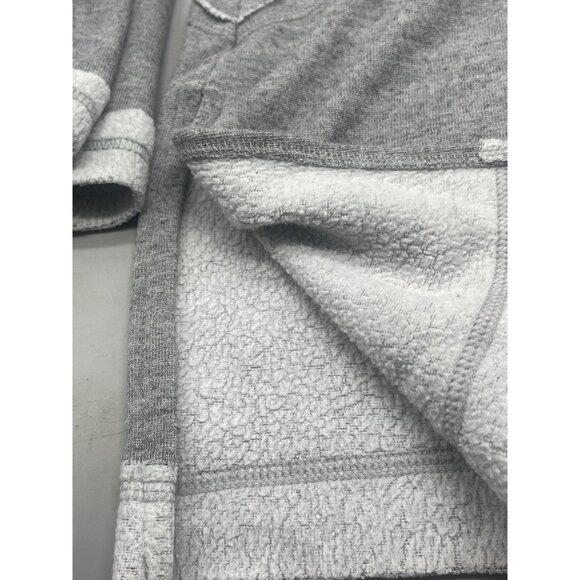 caslon mid wide sleeve turtle neck sweatshirt gray pleated slit bottom polyester - Picture 5 of 8